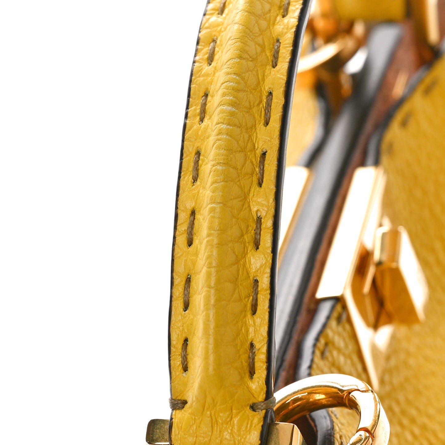 Cuoio Romano Selleria Chamois Medium Peekaboo Iconic Essentially Satchel Limone Cipria White