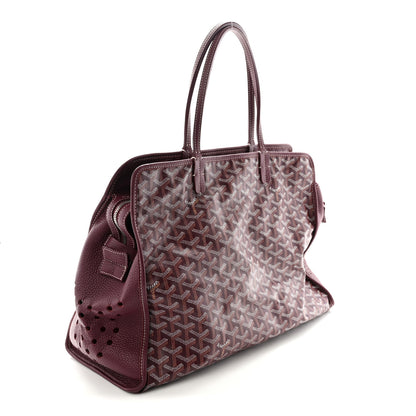 Goyard Goyardine Sac Hardy Pet Carrier PM Burgundy 4 of 10