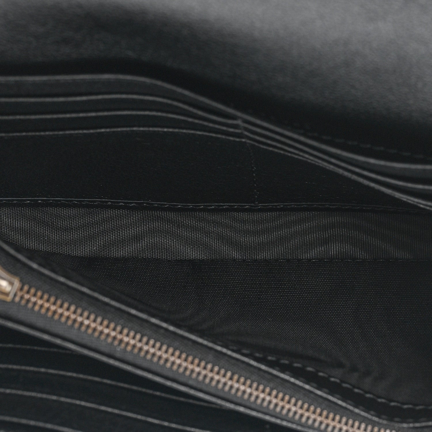 Gucci Wonka Grain Calfskin Diana Chain Wallet Black 8 of 12