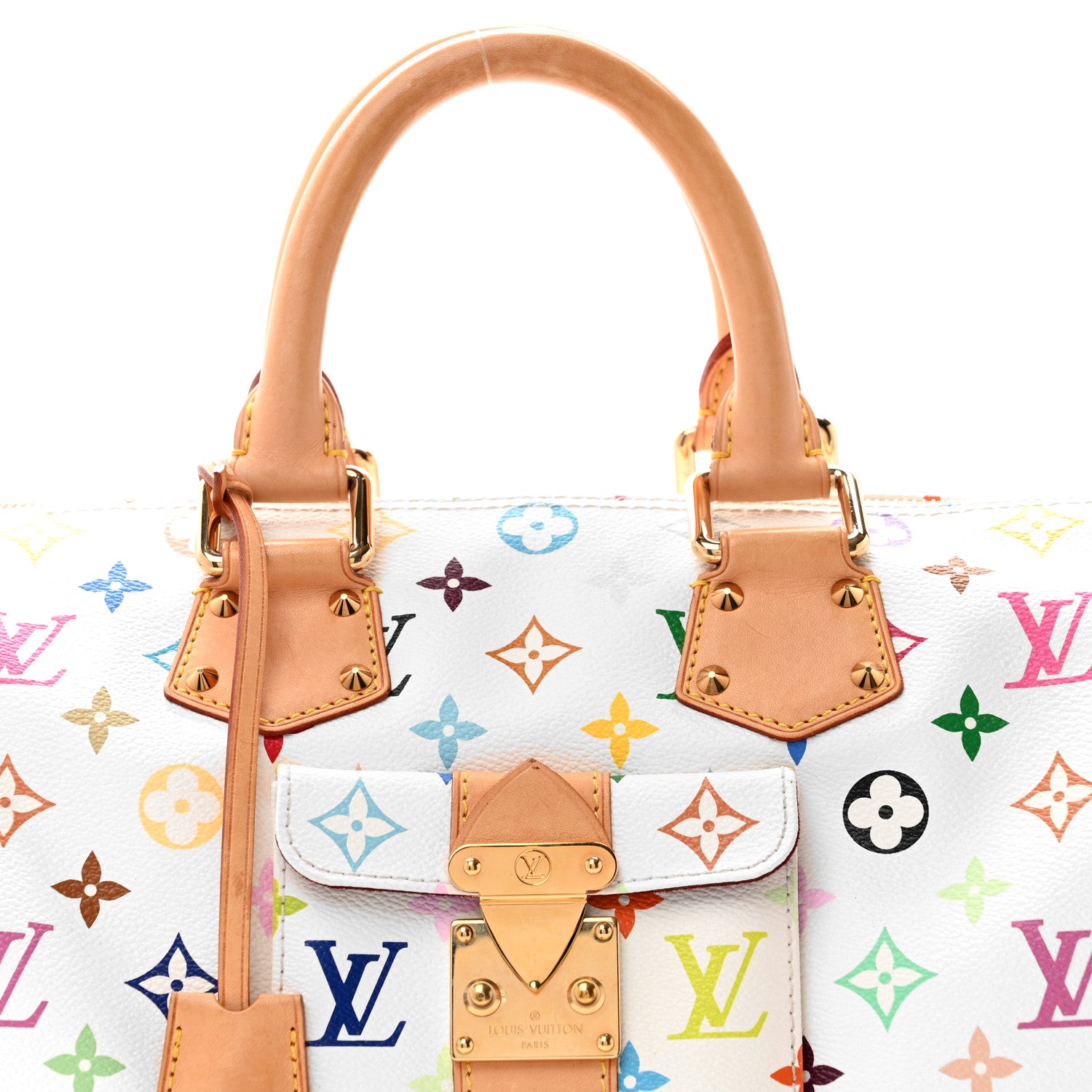 Louis Vuitton Monogram Multicolor Speedy 30 White 7 of 11