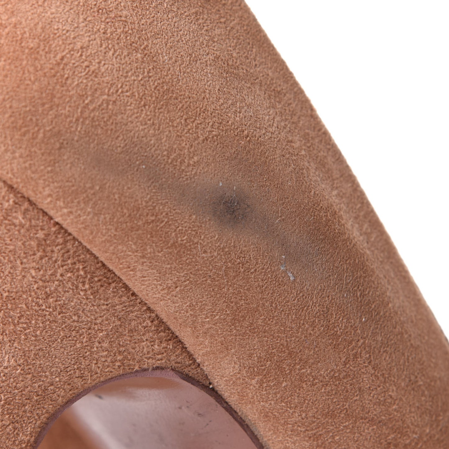Suede Patent Tribtoo 105 Cap Toe Pumps 38 Tanned