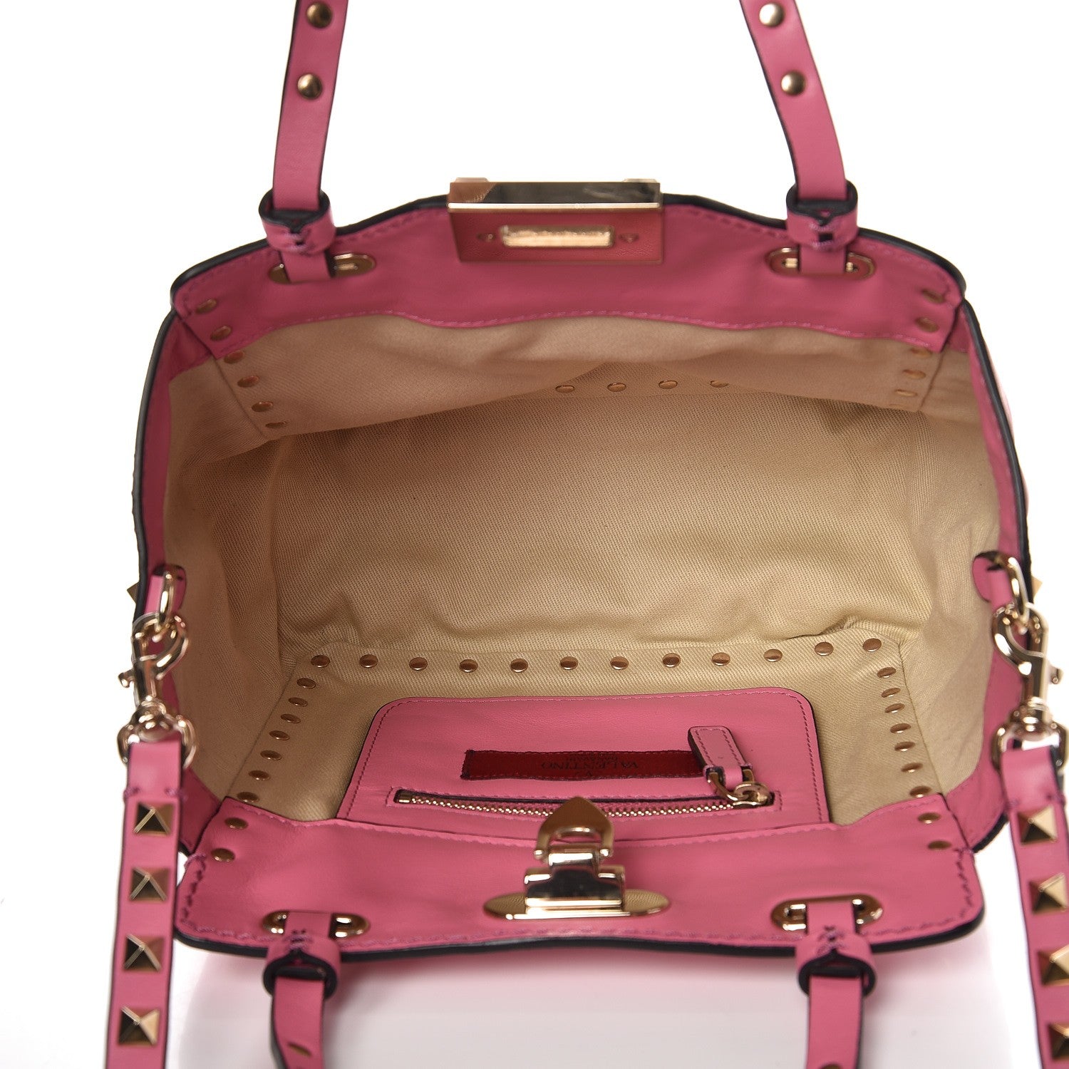 Valentino Garavani Vitello Mini Rockstud Tote Ninphea 5 of 6