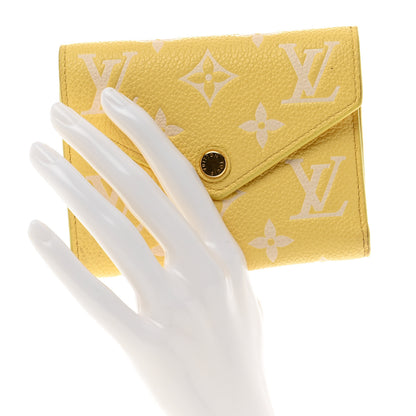 Louis Vuitton Empreinte Monogram Victorine Wallet Lemon Curd 2 of 8