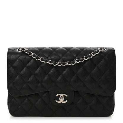 Chanel Caviar Quilted Jumbo Double Flap Black 1 of 11