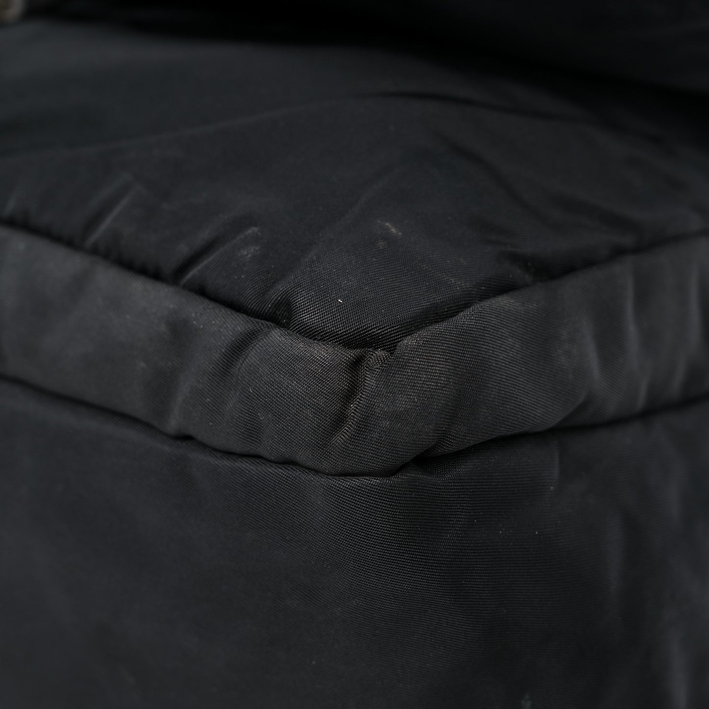 Tessuto Nylon Saffiano Messenger Satchel Black