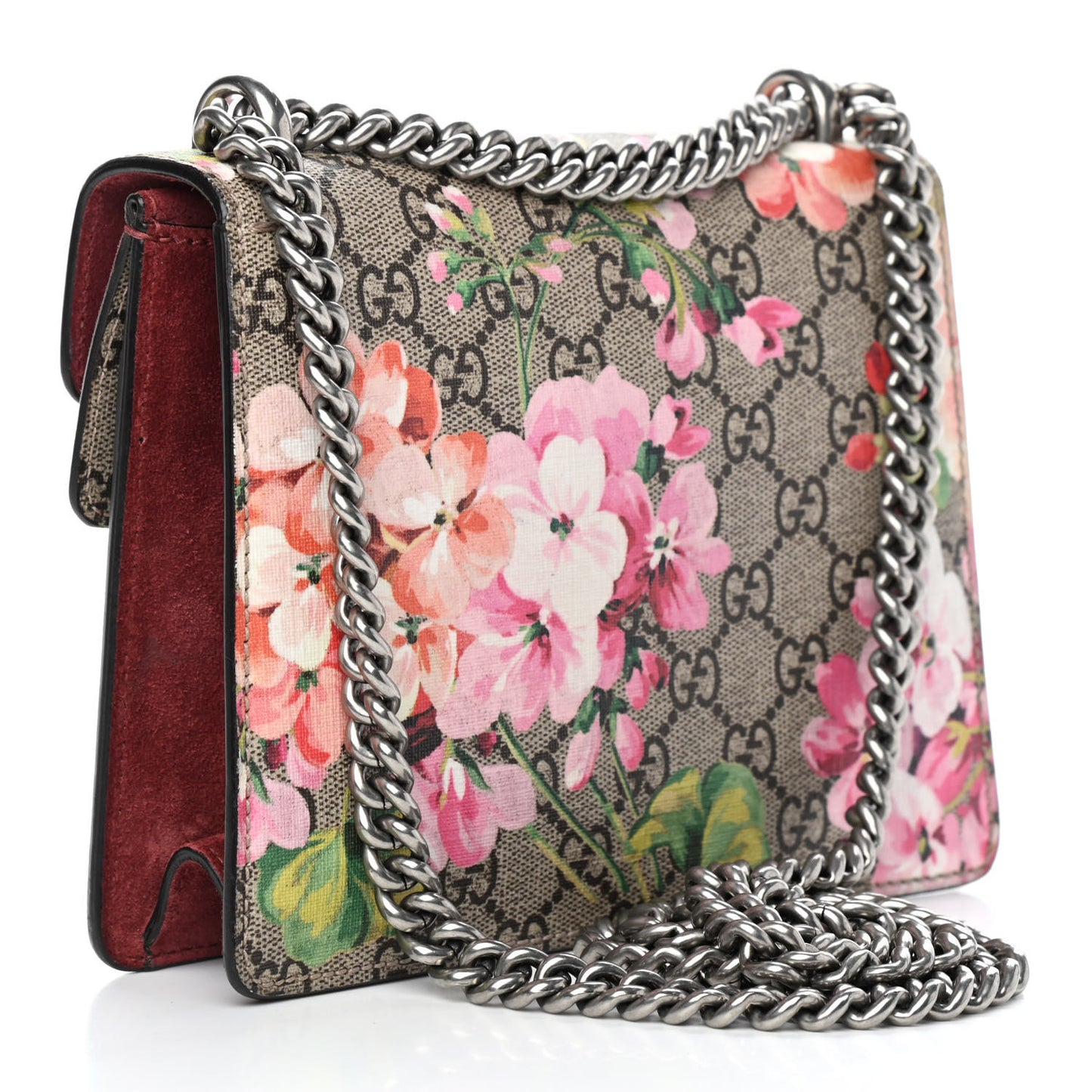 GG Supreme Monogram Blooms Mini Dionysus Shoulder Bag Beige Multicolor Dry Rose