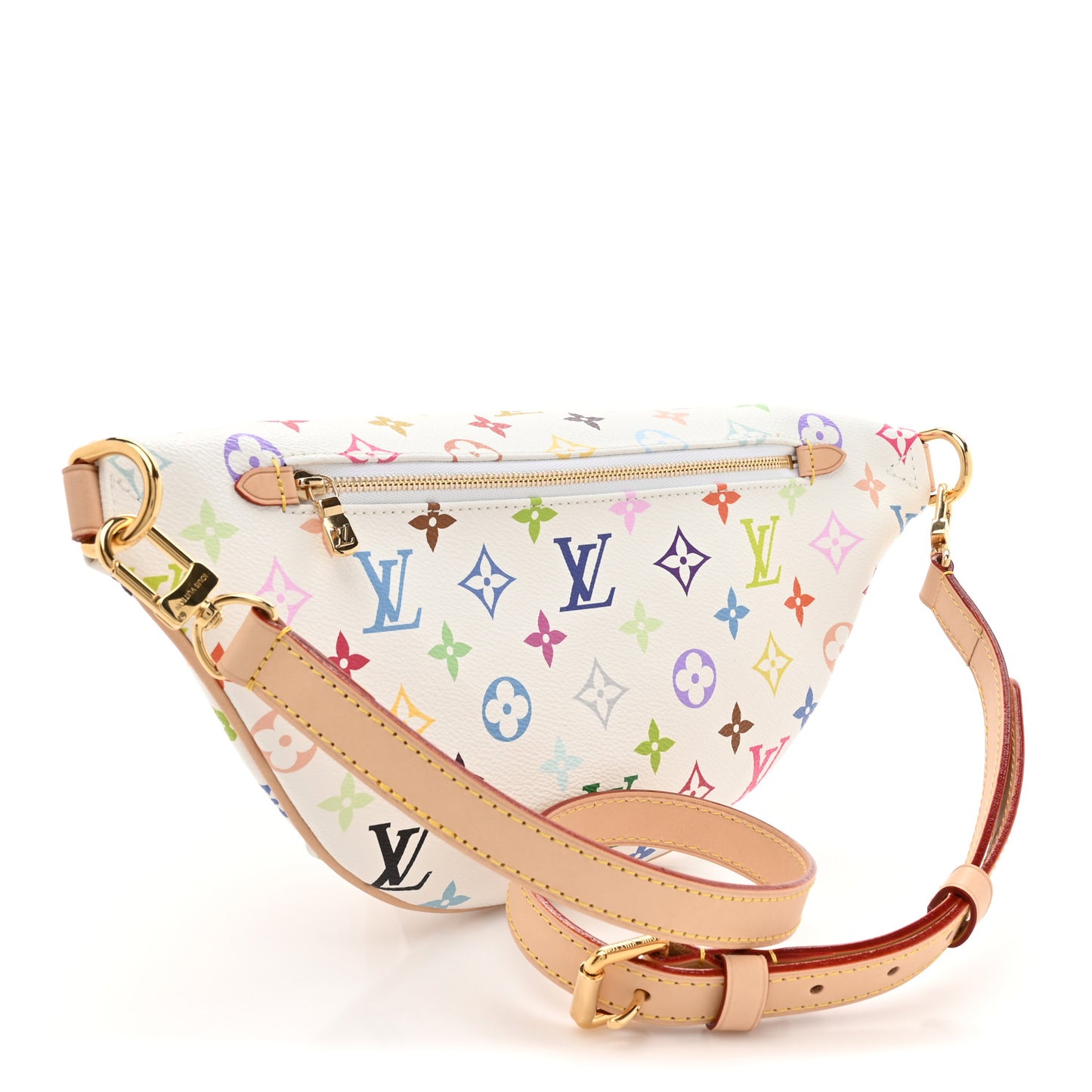 LV X TM Monogram Multicolor High Rise Bumbag White
