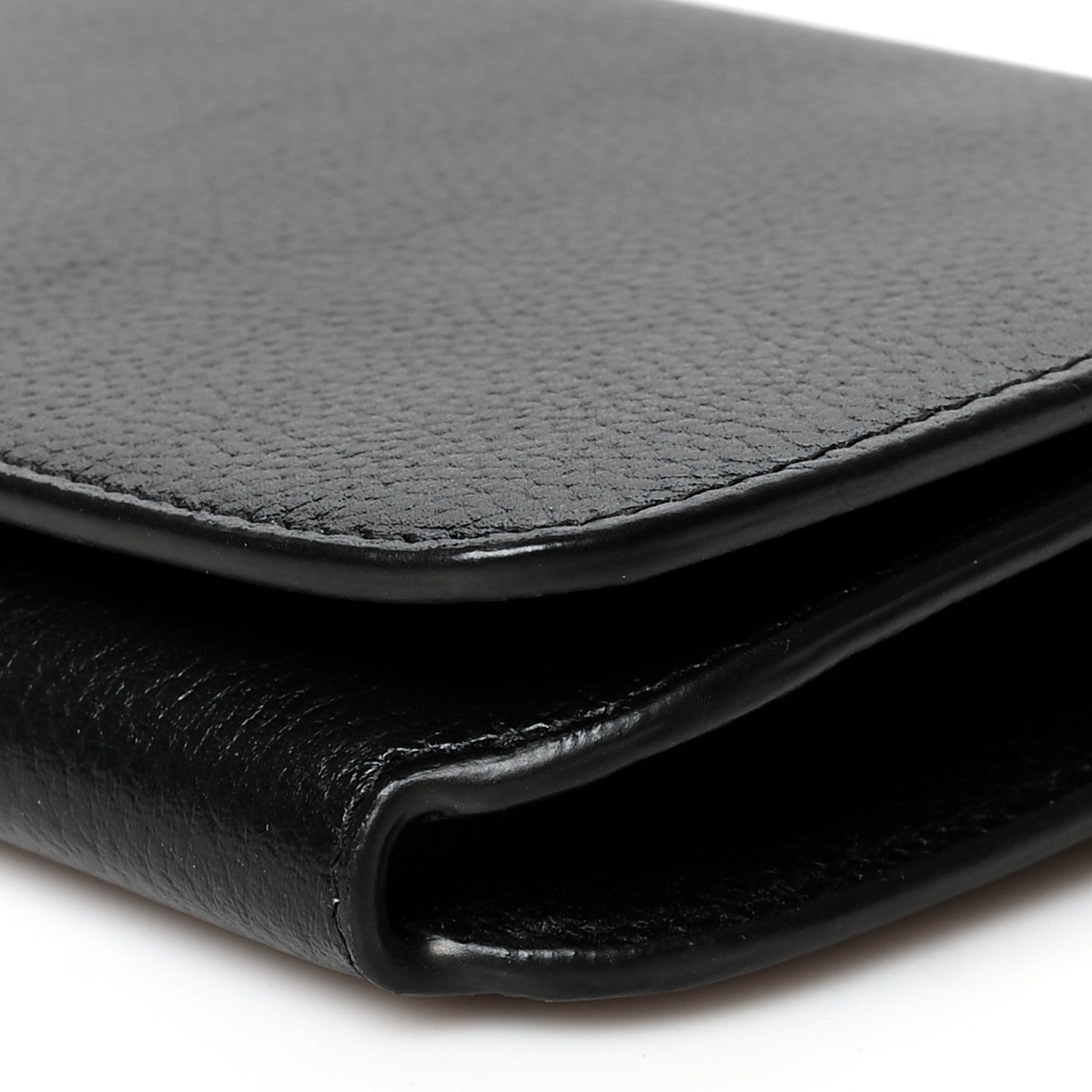 Balenciaga Vibrato Calfskin BB Phone Holder Wallet On Chain Black 9 of 10