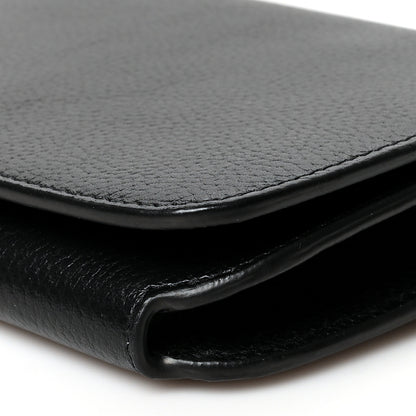 Balenciaga Vibrato Calfskin BB Phone Holder Wallet On Chain Black 9 of 10