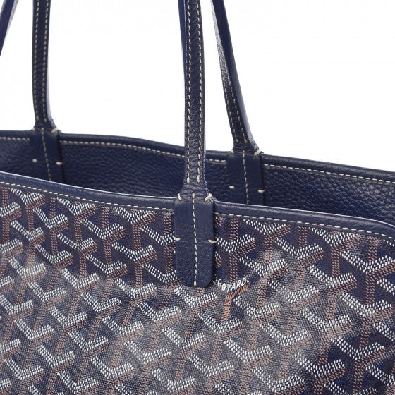 Goyard Goyardine Sac Hardy Pet Carrier PM Navy 13 of 14