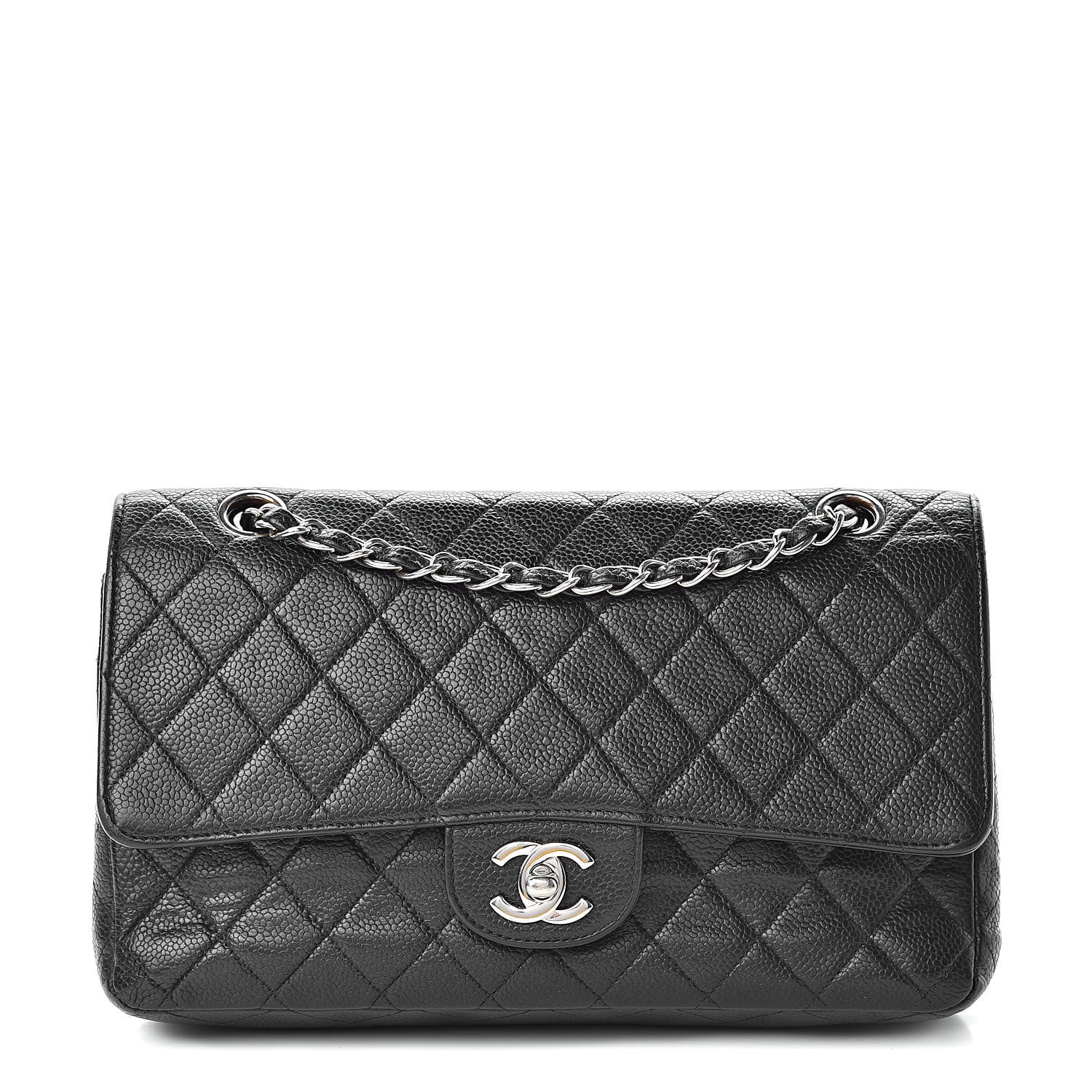 Chanel Caviar Quilted Medium Double Flap Black 1 of 17