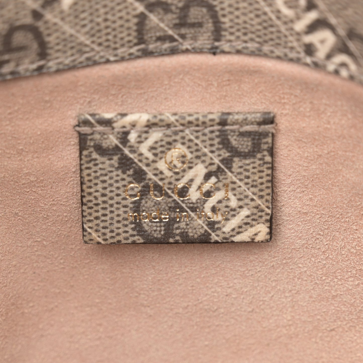 X BALENCIAGA GG Supreme Monogram Web Logo Print Mini Horsebit 1955 Shoulder Bag Beige Ebony