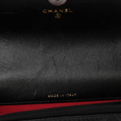Chanel Lambskin Quilted Chanel 19 Flap Phone Holder With Chain Black 12 of 13