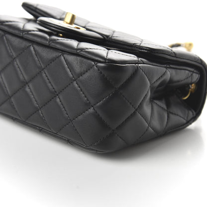 Chanel Lambskin Quilted Mini Pearl Crush Flap Black 7 of 11