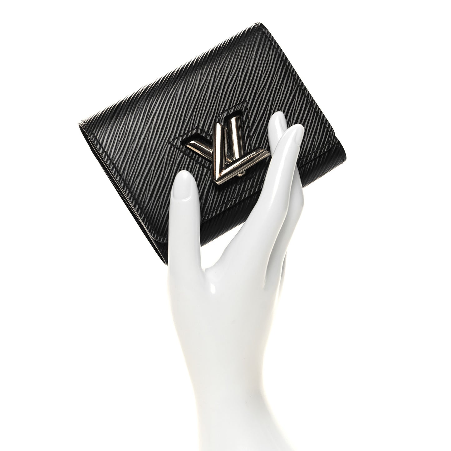 Epi Twist Compact Wallet Black