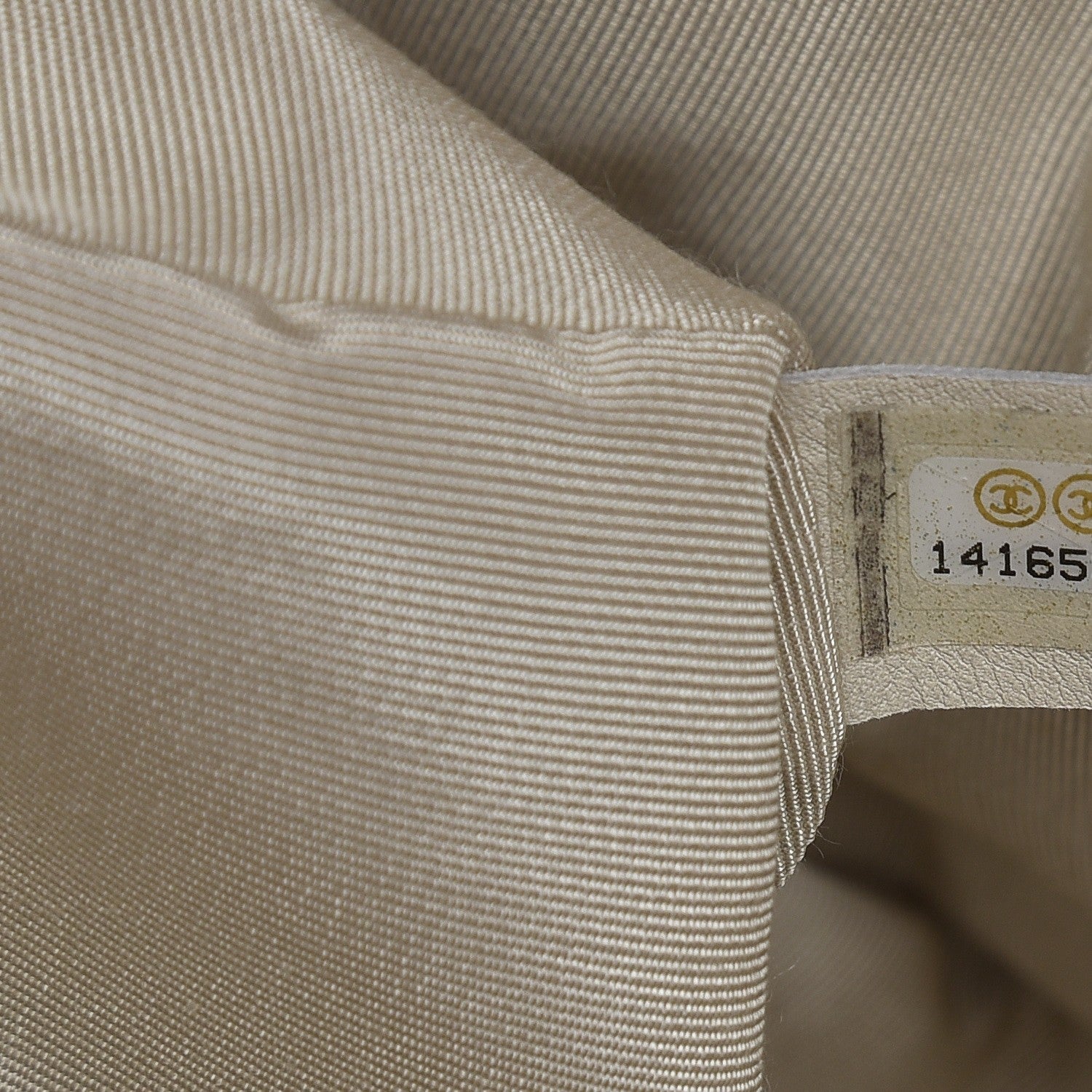 Chanel Lambskin Jumbo Canebiers Net Flap Biege 8 of 10