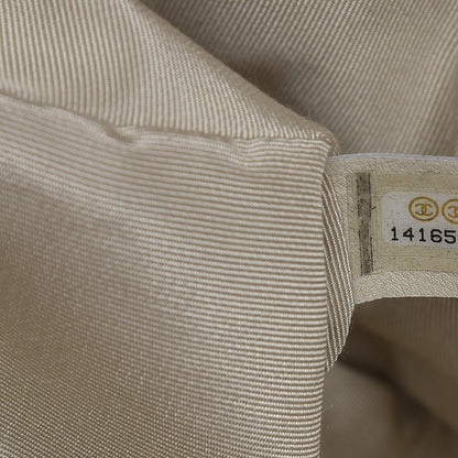 Chanel Lambskin Jumbo Canebiers Net Flap Biege 8 of 10