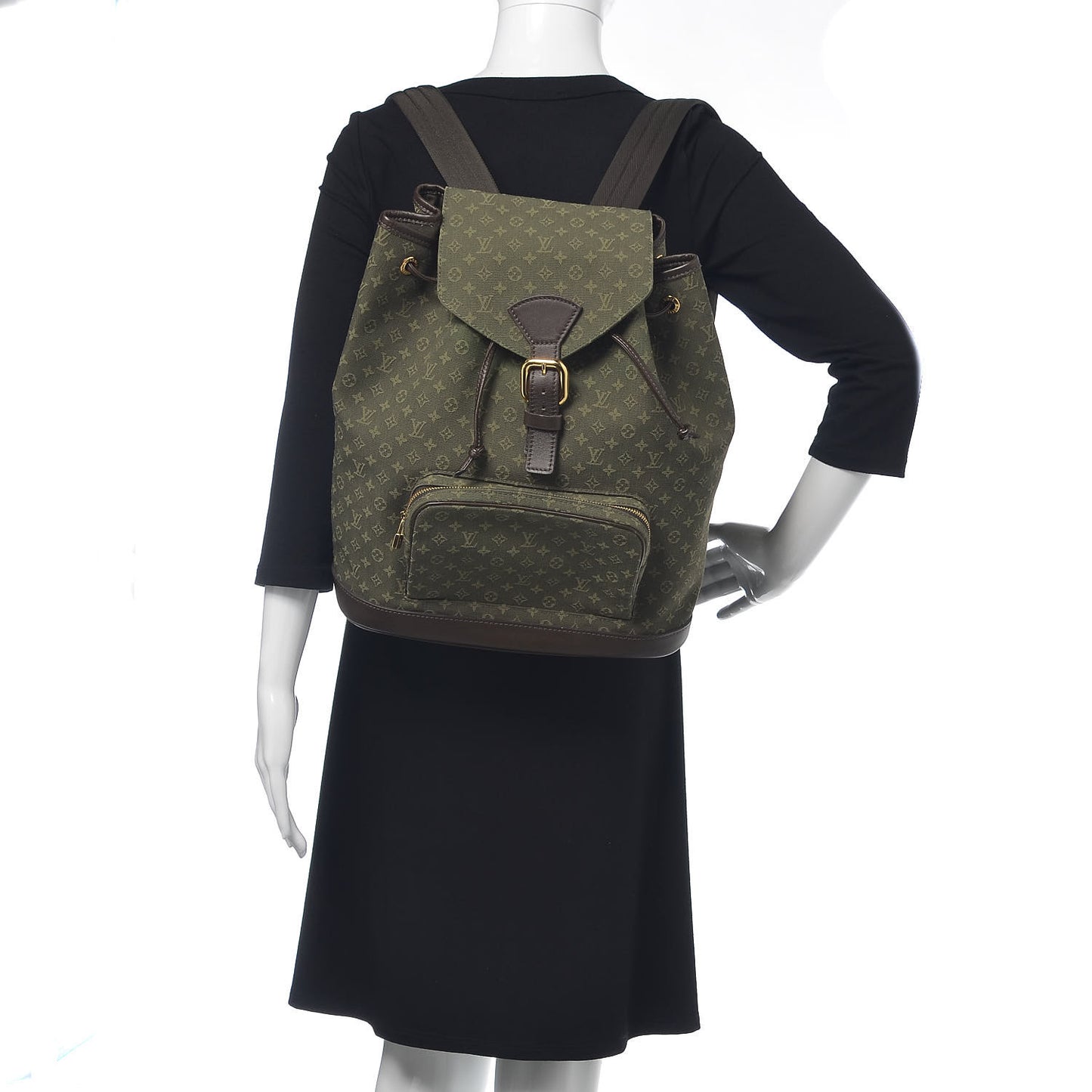 Mini Monogram Montsouris GM Backpack Kaki