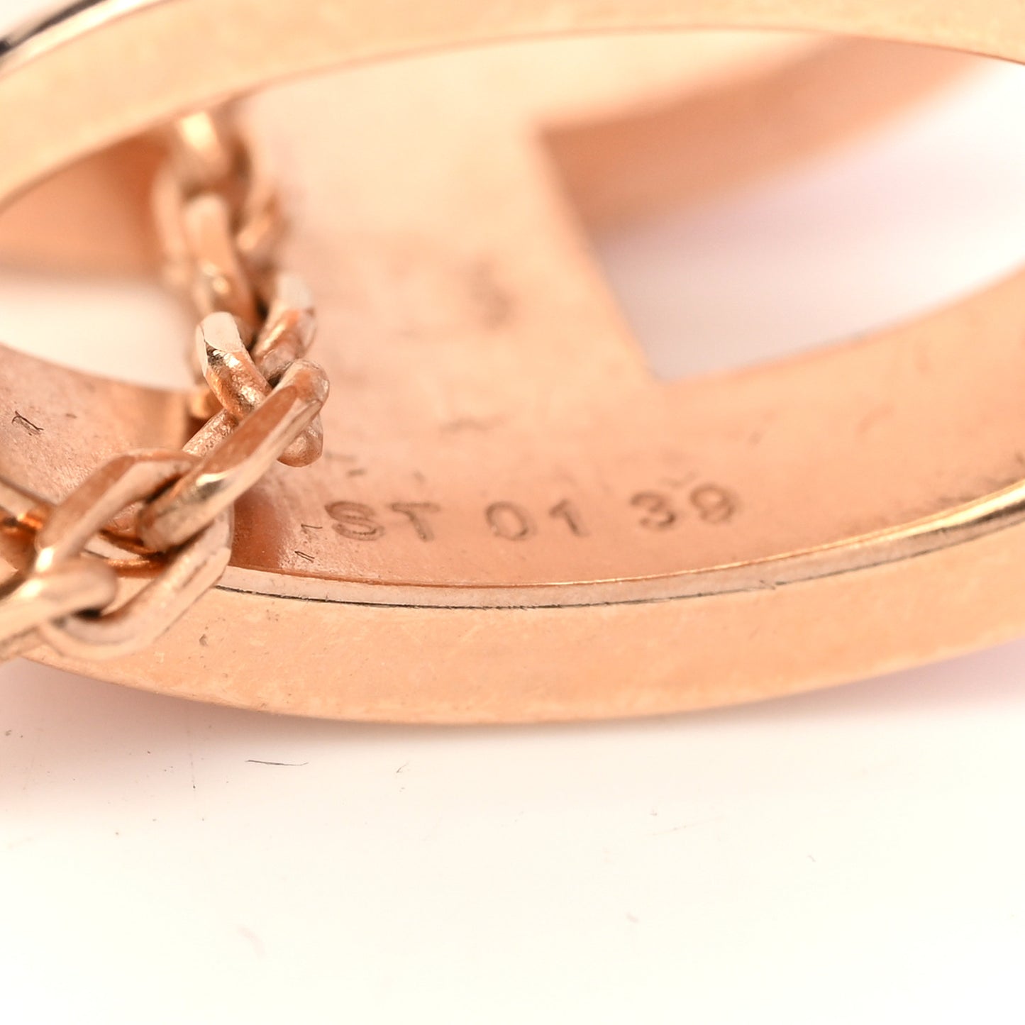 Lacquered Rose Gold Pop H Pendant Necklace Rose Dragee