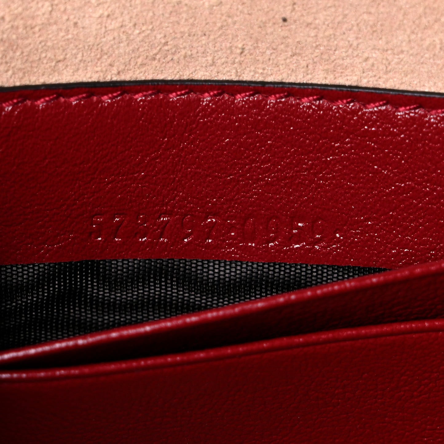 Textured Calfskin Web Mini Rajah Slim Flap Shoulder Bag Romantic Cherry