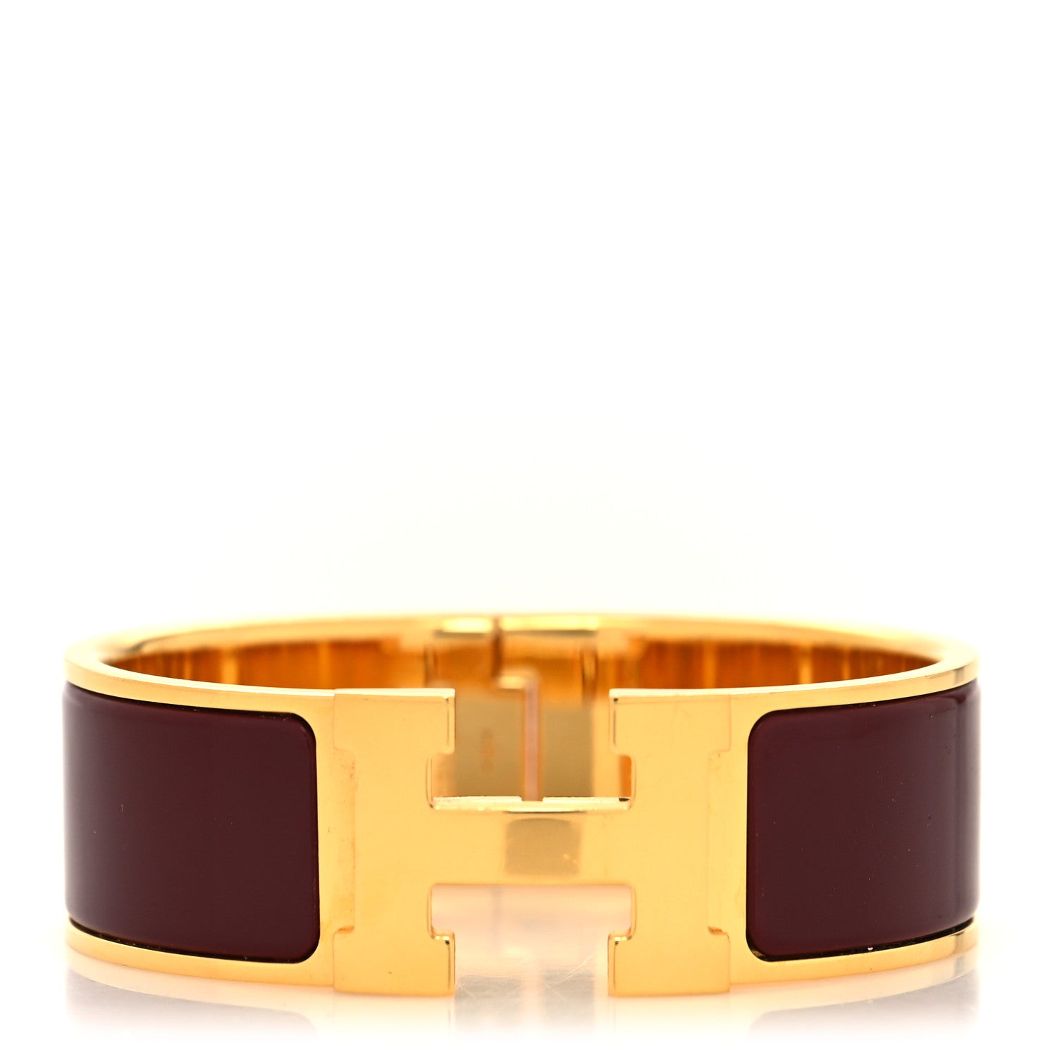 Hermes Enamel Wide Clic Clac H Bracelet PM Baroque 1 of 5
