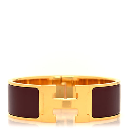 Hermes Enamel Wide Clic Clac H Bracelet PM Baroque 1 of 5
