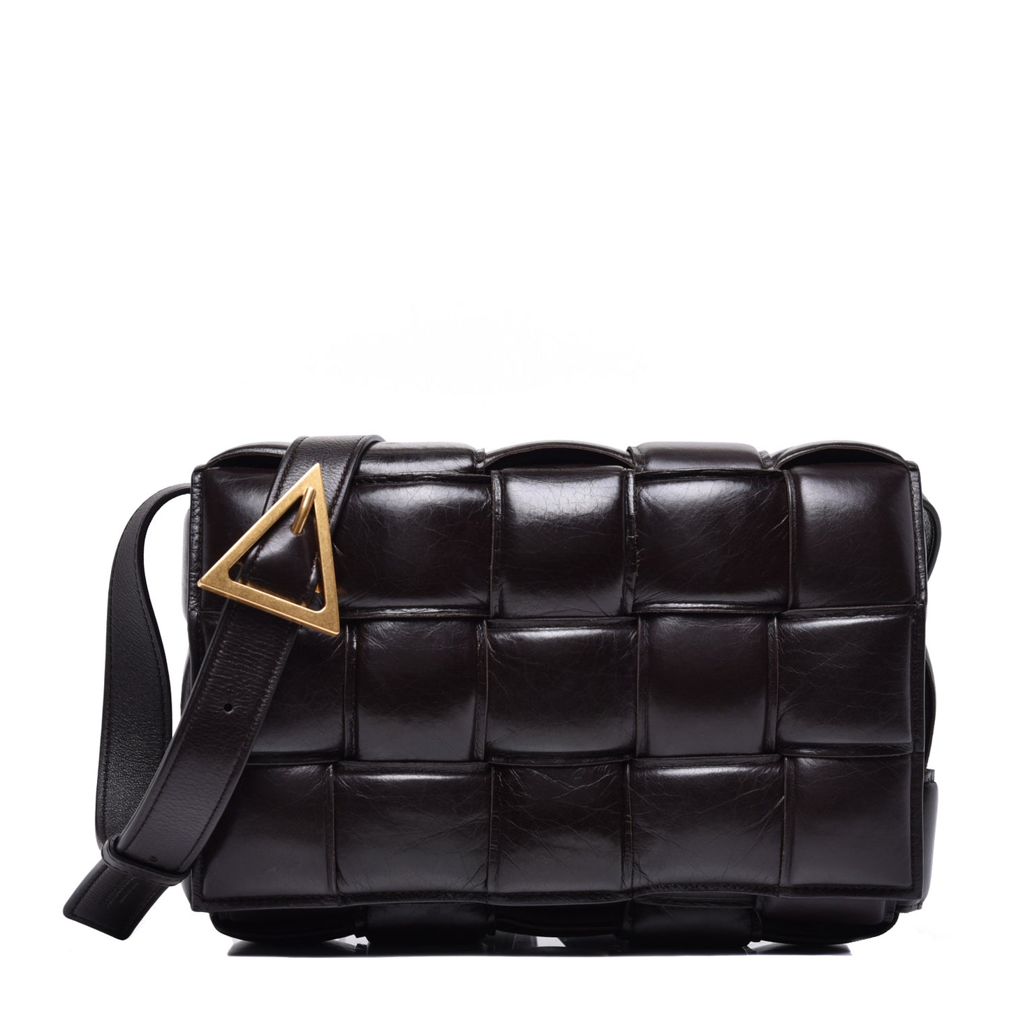 Paper Calfskin Maxi Intreccio Padded Cassette Crossbody Bag Fondant