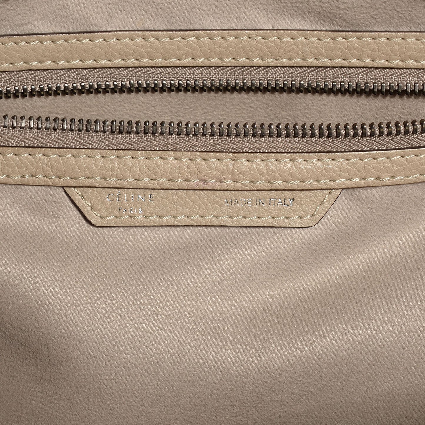 Drummed Calfskin Mini Luggage Dune