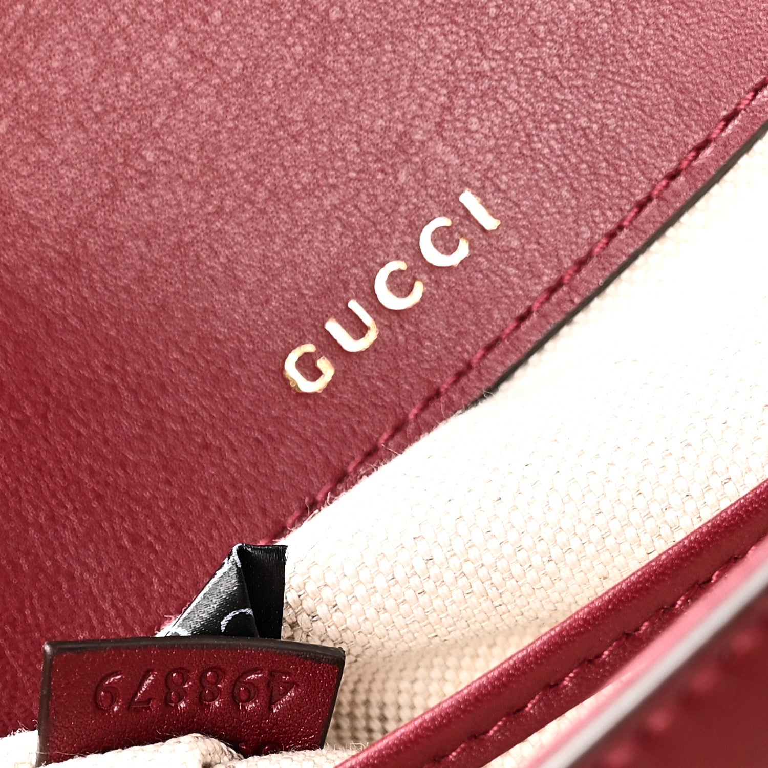 Gucci Arabella Calfskin Horsebit 1955 Shoulder Bag Rosso Ancora 7 of 10