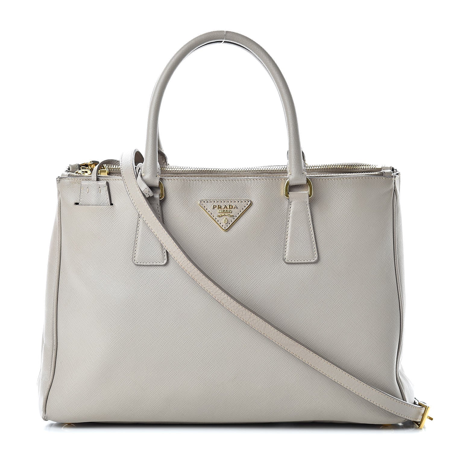 Prada Saffiano Medium Galleria Double Zip Tote Argilla 1 of 23