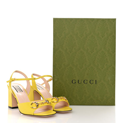 Gucci Malaga Kid Horsebit Lady 75mm Sandals 36 Acid Lime 9 of 9
