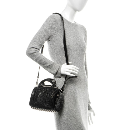 Alexander Wang Pebbled Lambskin Mini Rockie Black Rhodium Hardware 2 of 7
