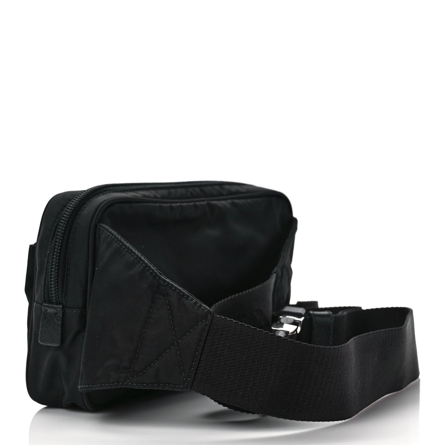 Re-Nylon Saffiano Belt Bag Black