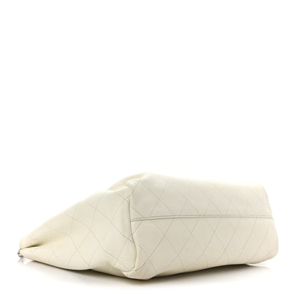 Chanel Caviar Stitched Large Lady Coco Shopping Tote White 4 of 10