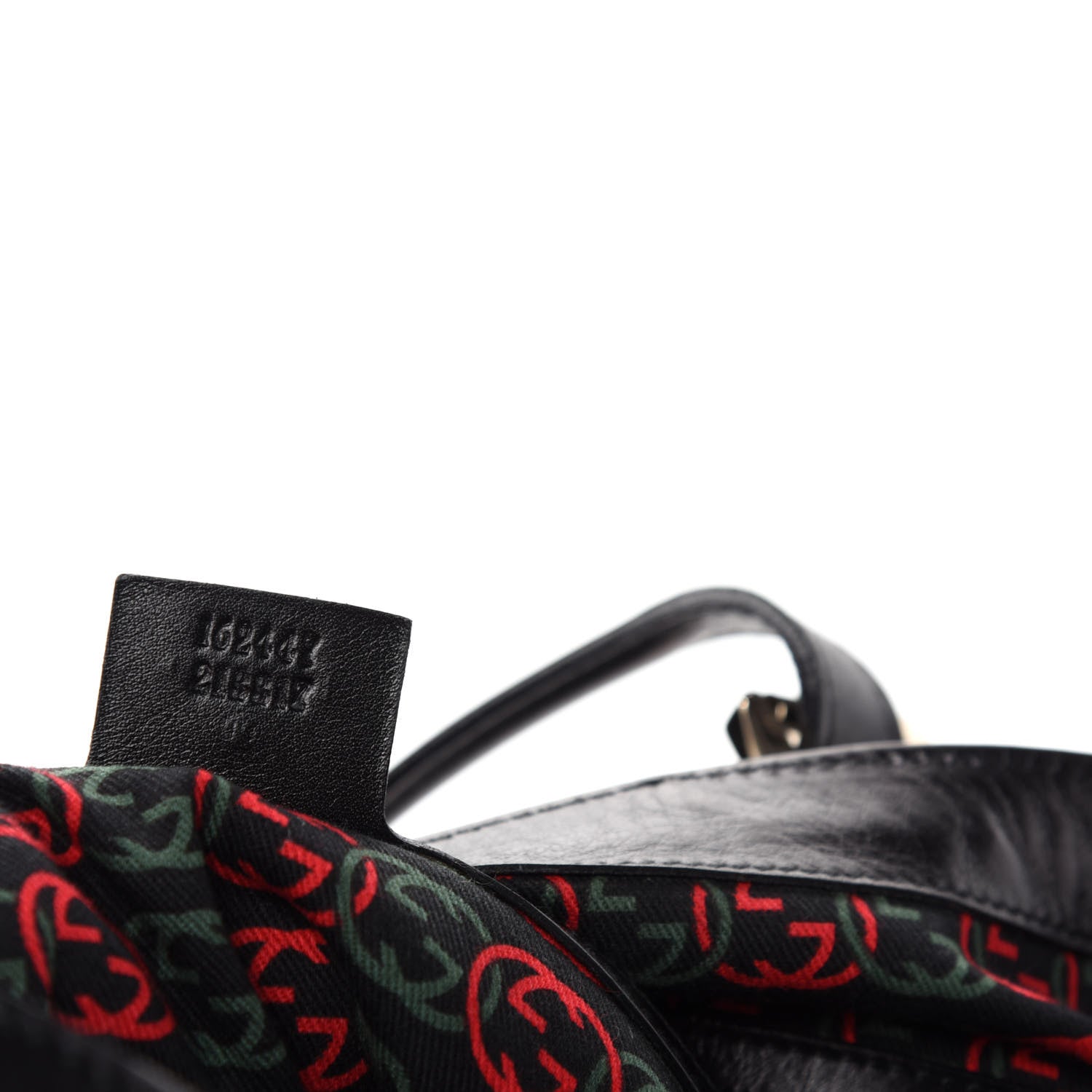 Gucci Calfskin Large Britt Shoulder Bag Black 9 of 10