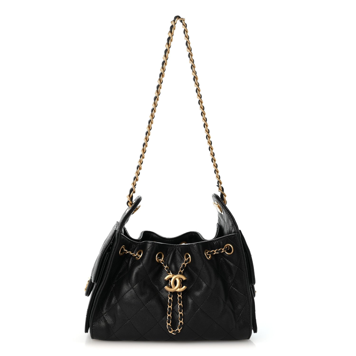 Chanel Caviar Quilted Mini Chanel 25 Handbag Black 1 of 12