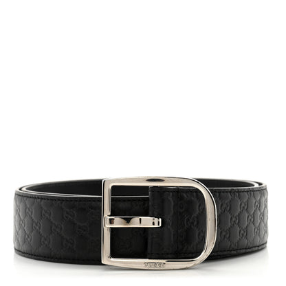 Gucci Soft Microguccissima 40mm Belt 80 32 Black 1 of 7