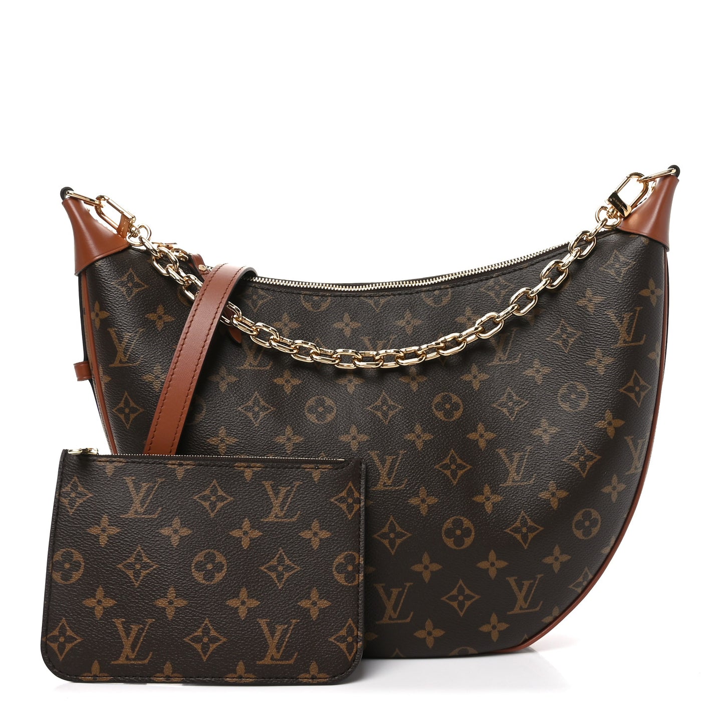 Reverse Monogram Loop Hobo