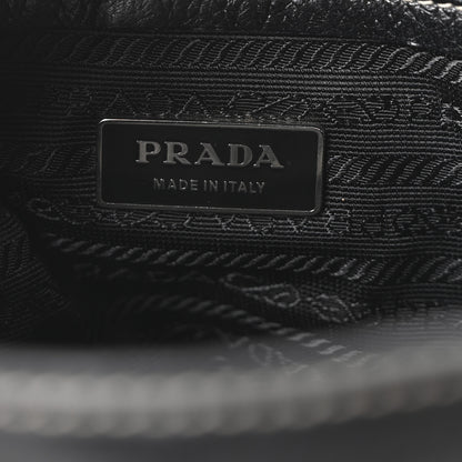 Prada Vitello Easy Foldover Pushlock Satchel Black 6 of 10