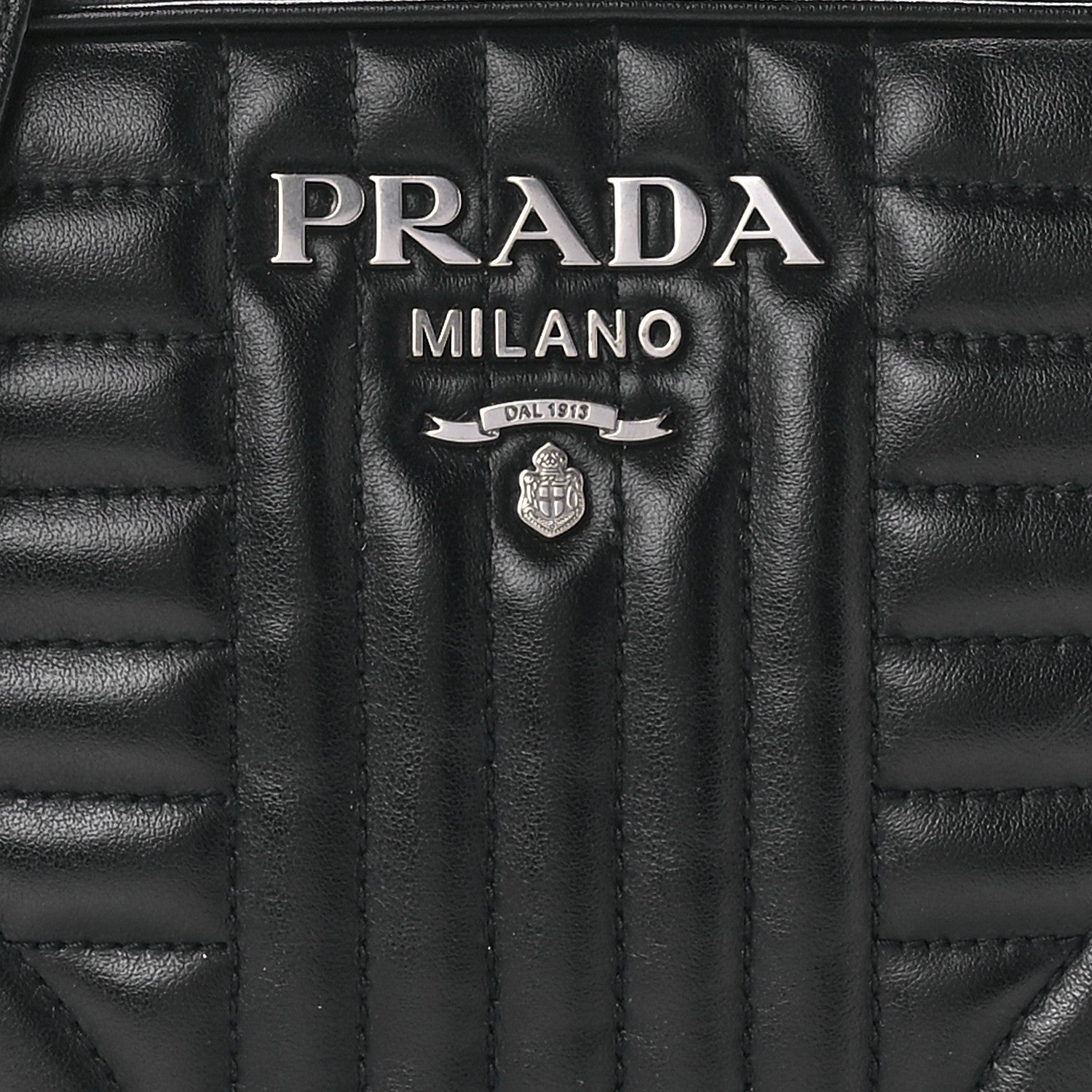 Prada Soft Calfskin Diagramme Camera Bag Black 8 of 11