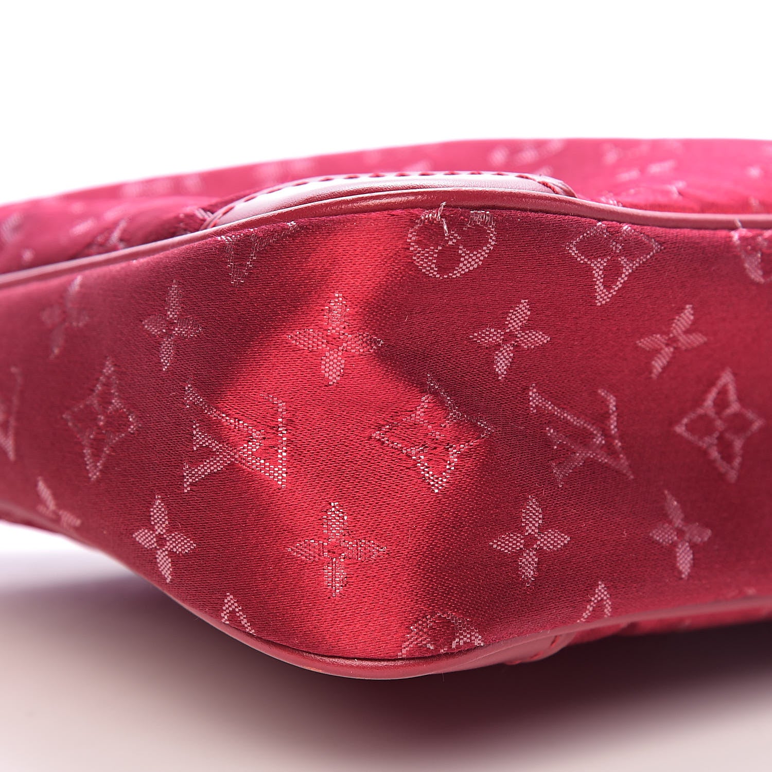 Louis Vuitton Satin Monogram Little Boulogne Red 8 of 10