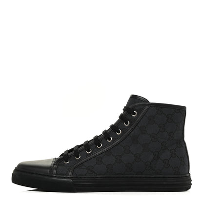 Gucci Monogram Mens High Top Sneakers Black 1 of 10