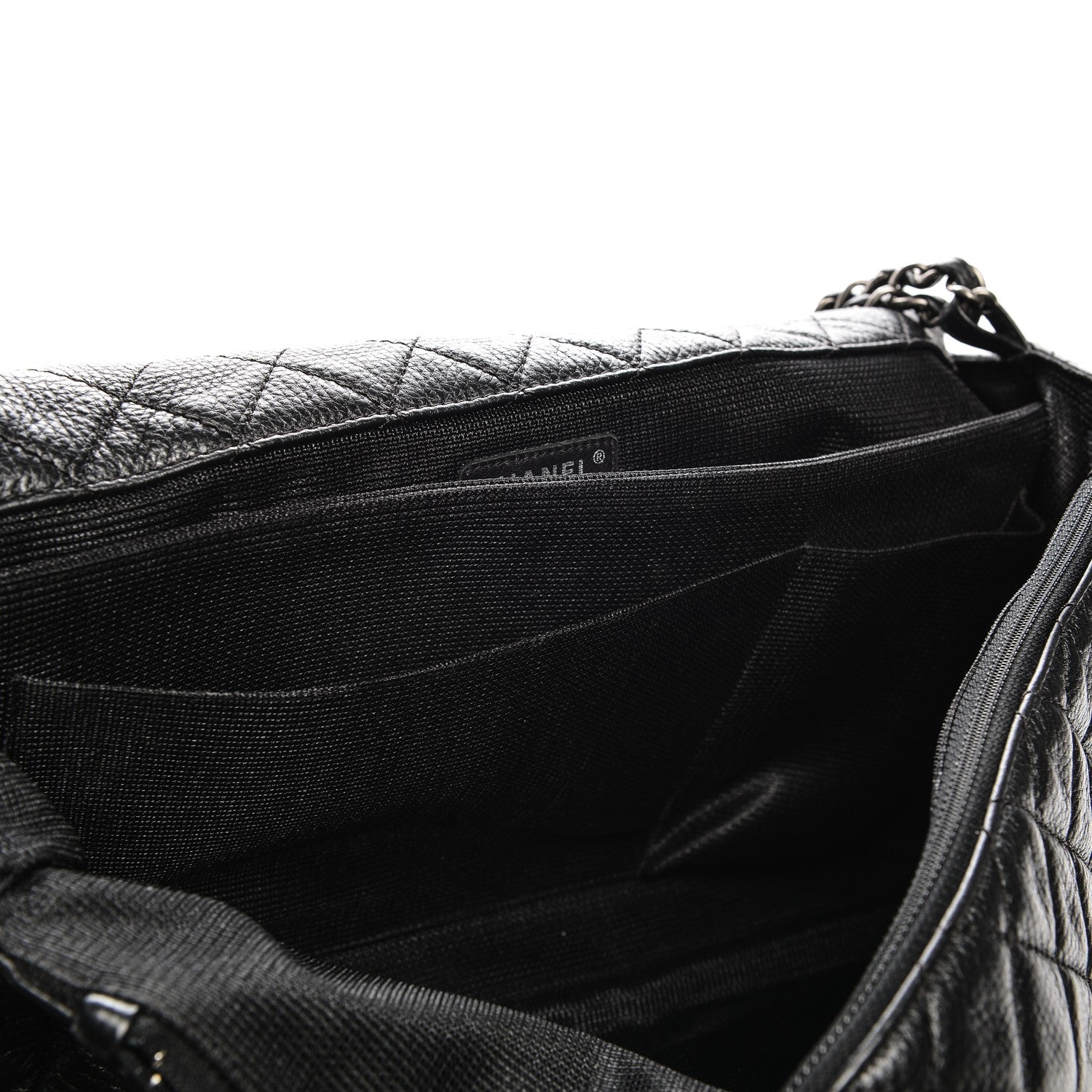 Chanel Calfskin Quilted XXL Travel Flap Bag Black 8 of 8