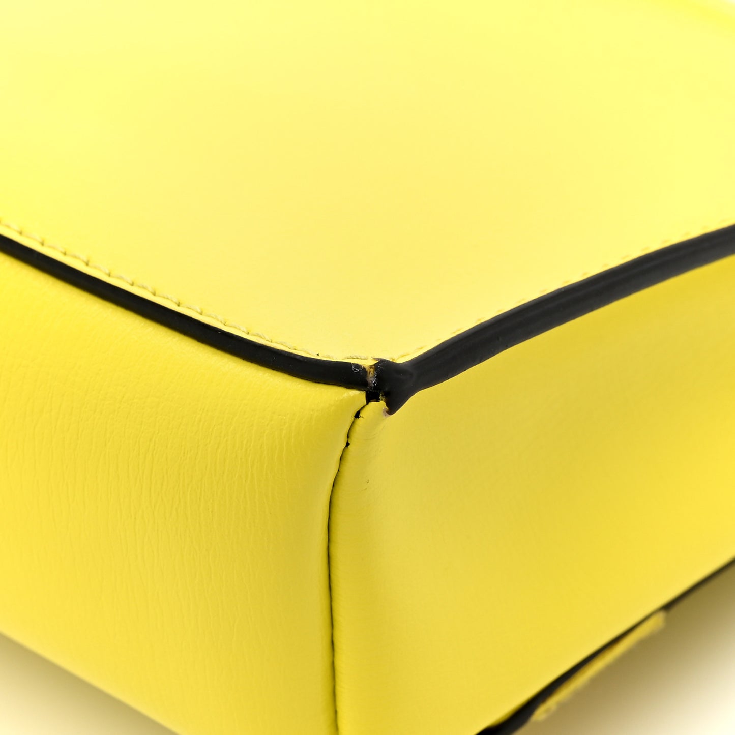 Calfskin Vara Bow Wallet On Strap Yellow