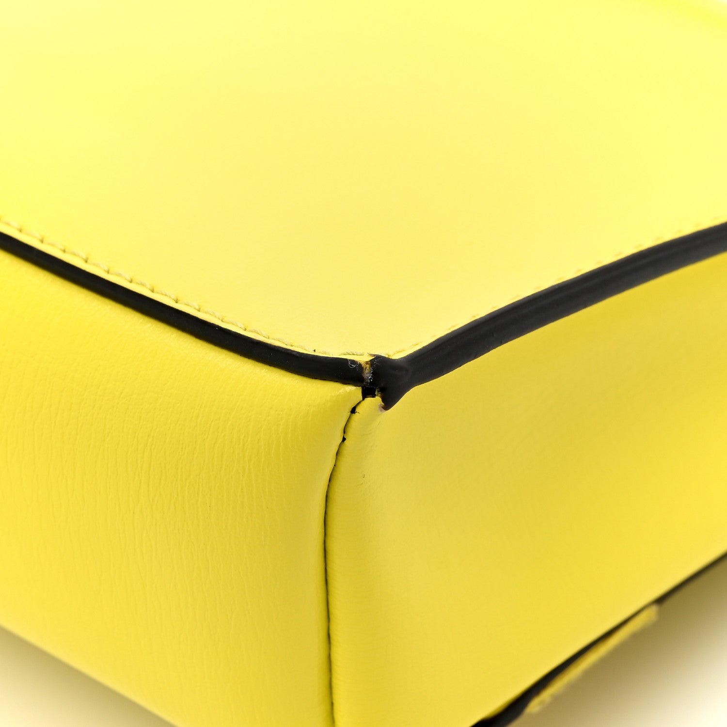 Salvatore Ferragamo Calfskin Vara Bow Wallet On Strap Yellow 12 of 13
