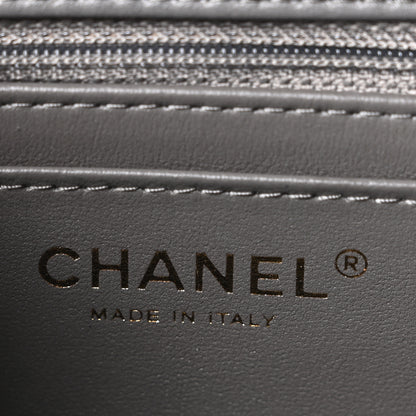 Chanel Lambskin Quilted Mini Square Flap Dark Grey 6 of 10