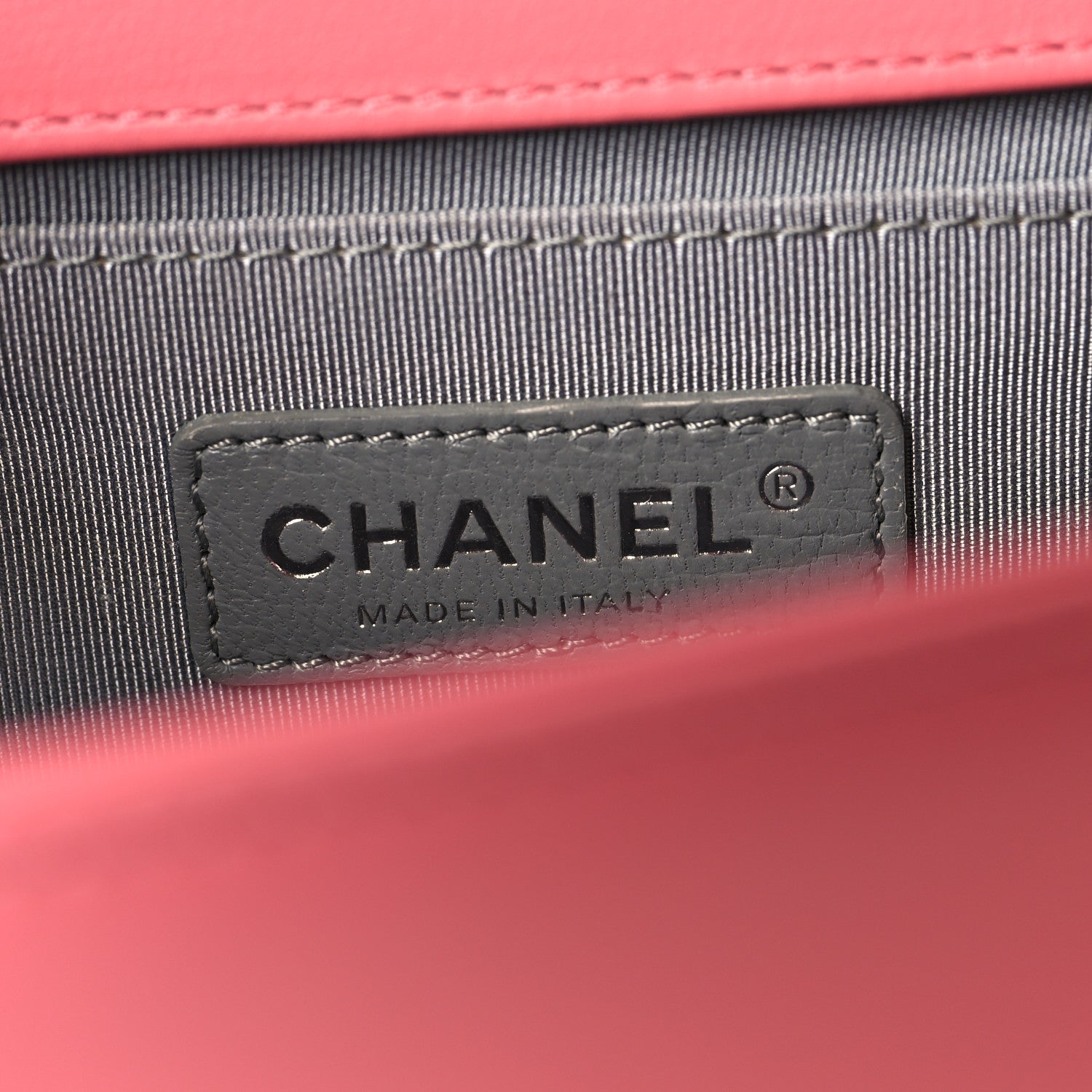 Chanel Lambskin Chevron Quilted Medium Boy Flap Pink 7 of 11