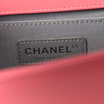 Chanel Lambskin Chevron Quilted Medium Boy Flap Pink 7 of 11