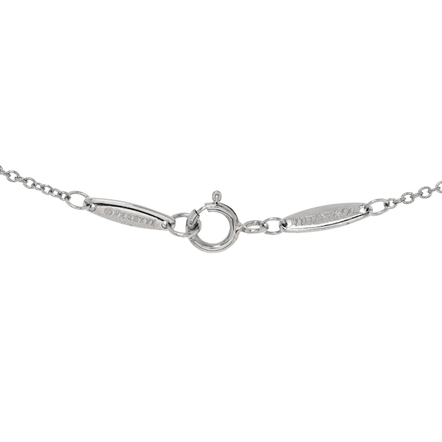 Platinum Diamond .20ct Elsa Peretti Diamonds By The Yard Pendant Necklace