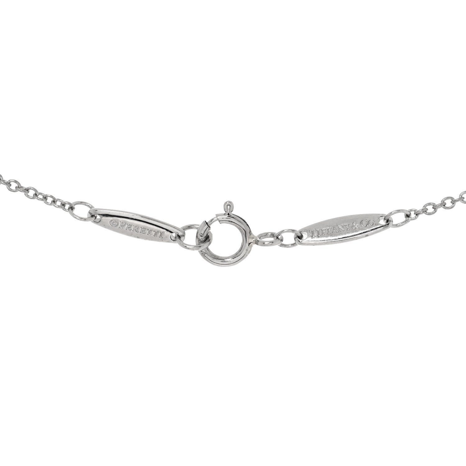 Tiffany Platinum Diamond .20ct Elsa Peretti Diamonds By The Yard Pendant Necklace 4 of 5